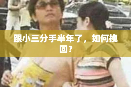 跟小三分手半年了，如何挽回？
