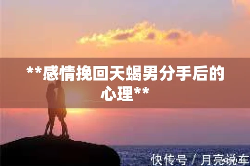 **感情挽回天蝎男分手后的心理**