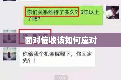 面对催收该如何应对