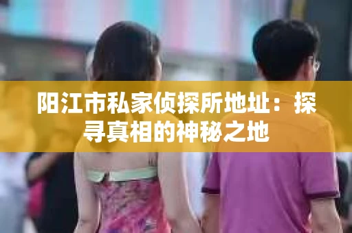 阳江市私家侦探所地址：探寻真相的神秘之地