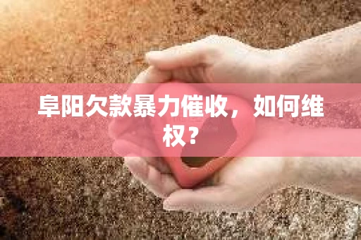 阜阳欠款暴力催收，如何维权？