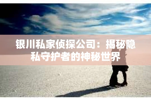 银川私家侦探公司：揭秘隐私守护者的神秘世界
