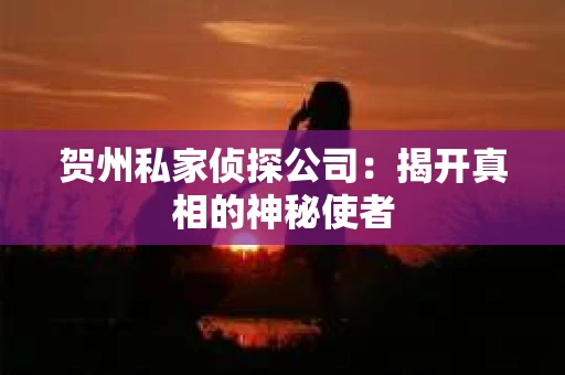 贺州私家侦探公司：揭开真相的神秘使者