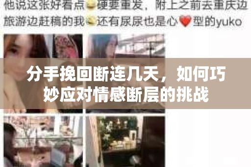 分手挽回断连几天，如何巧妙应对情感断层的挑战