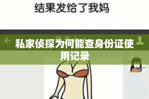 私家侦探为何能查身份证使用记录