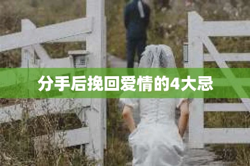 分手后挽回爱情的4大忌